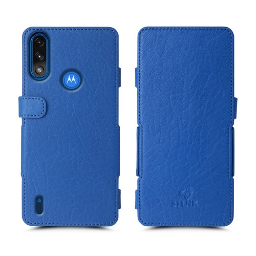 Чохол книжка Stenk Prime для Motorola Moto E7 Power Ярко синій фото №1