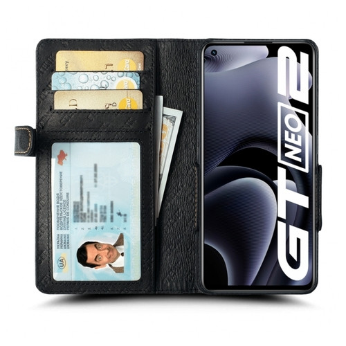 Чохол книжка Stenk Wallet для Realme GT Neo 2 Чорний фото №2