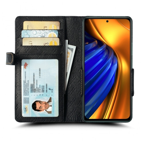 Чохол книжка Stenk Wallet для Xiaomi Poco F4 Чорний фото №2