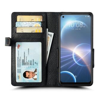 Чохол книжка Stenk Wallet для HTC Desire 22 Pro Чорний фото №2