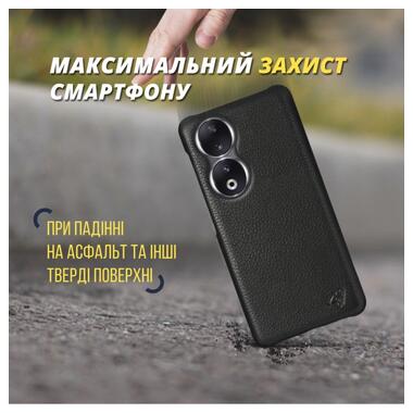 Шкіряна накладка Stenk Cover для HuaWei Honor 90 Чорний фото №5