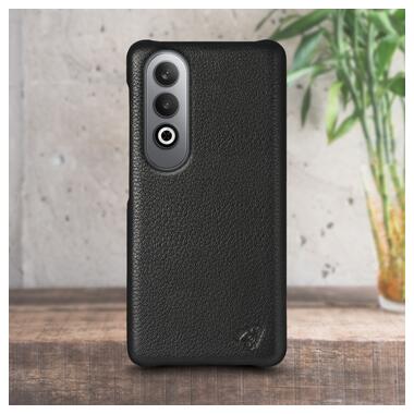 Шкіряна накладка Stenk Cover для OnePlus Nord CE4 Чорний фото №1