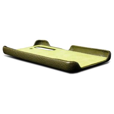 Шкіряна накладка Stenk Cover для Samsung Galaxy S23 Хакі фото №4