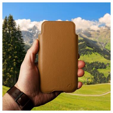 Футляр Stenk Sportage для Apple iPhone 15 Camel фото №4