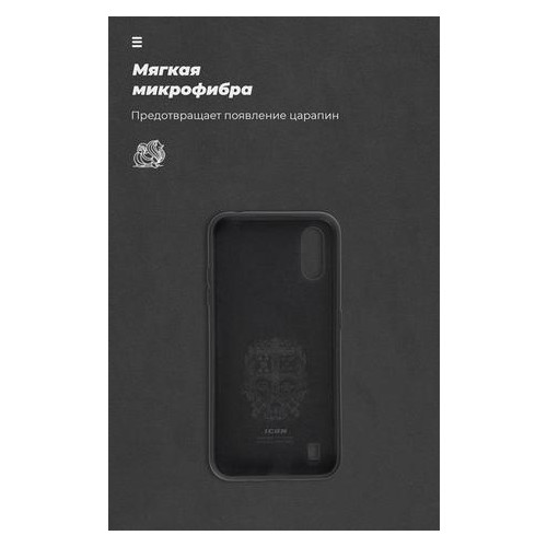 Чохол-накладка Armorstandart Icon Samsung Galaxy A01 SM-A015 Black (ARM56327) фото №4