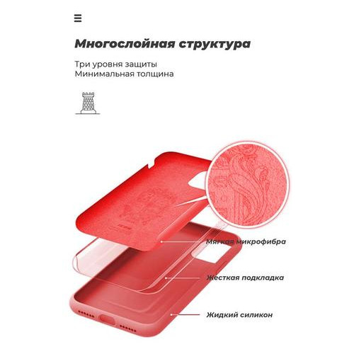 Чохол накладка Armorstandart Icon Samsung Galaxy A01 SM-A015 Red (ARM56330) фото №6