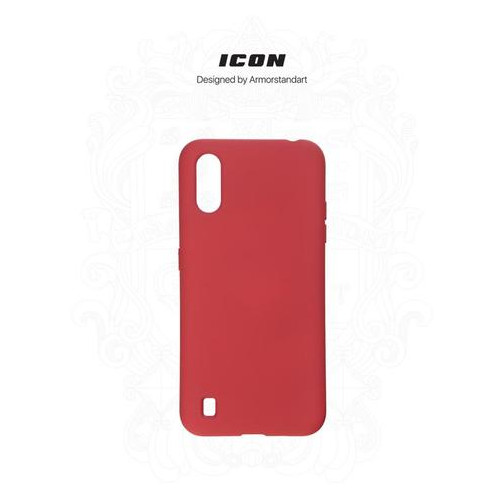 Чохол накладка Armorstandart Icon Samsung Galaxy A01 SM-A015 Red (ARM56330) фото №3