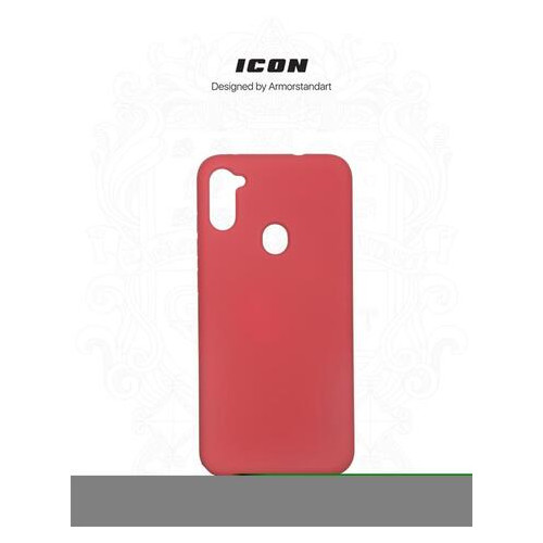 Чохол-накладка Armorstandart Icon Samsung Galaxy A11 SM-A115/M11 SM-M115 Red (ARM56574) фото №3