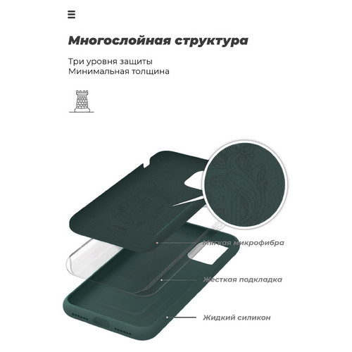 Чохол-накладка Armorstandart Icon Xiaomi Pocophone X2 Pine Green (ARM57321) фото №6