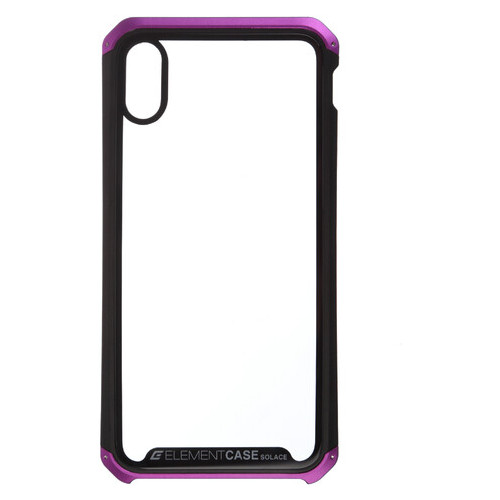 Чохол Armorstandart Element Case для iPhone XS Max Transparent Black/Purple (ARM53421) фото №1
