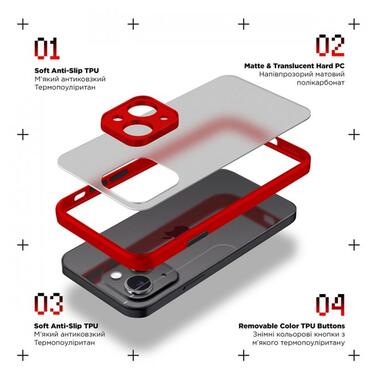 Панель ArmorStandart Frosted Matte Xiaomi 13T / 13T Pro Red (ARM69709) фото №2