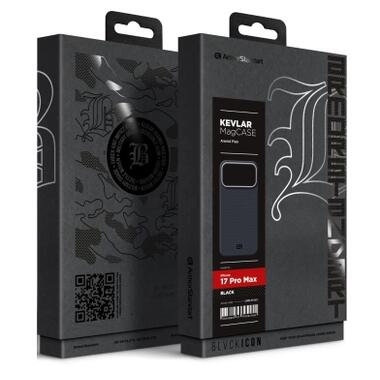 Чехол к мобильному телефону Armorstandart BlackIcon Aramid Plain MagCase Apple iPhone 17 Pro Max Black (ARM90161) фото №2