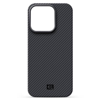 Чехол к мобильному телефону Armorstandart BlackIcon Aramid Twill MagCase Apple iPhone 16 Pro Black (ARM90151) фото №1