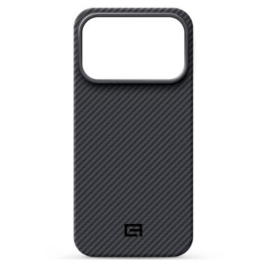 Чехол к мобильному телефону Armorstandart BlackIcon Aramid Twill MagCase Apple iPhone 17 Pro Black (ARM90149) фото №1