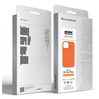 Чехол к мобильному телефону Armorstandart Icon2 MagCase Apple iPhone 15 Pro Max Cosmic Orange (ARM89277) фото №3