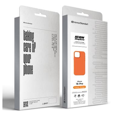 Чехол к мобильному телефону Armorstandart Icon2 MagCase Apple iPhone 16 Pro Cosmic Orange (ARM89279) фото №2