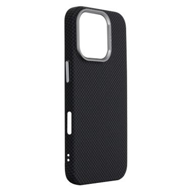Чехол к мобильному телефону Armorstandart LikeCarbon2 MagCase Apple iPhone 16 Pro Kevlar Black (ARM88381) фото №3