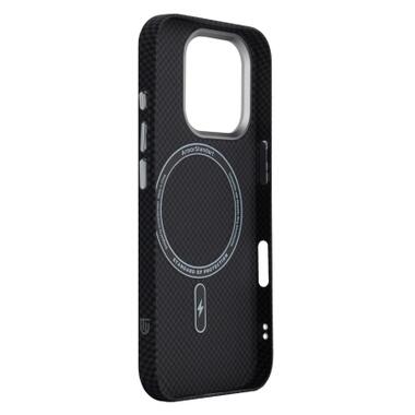 Чехол к мобильному телефону Armorstandart LikeCarbon2 MagCase Apple iPhone 16 Pro Kevlar Black (ARM88381) фото №4