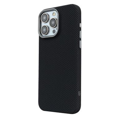 Чехол к мобильному телефону Armorstandart LikeCarbon2 MagCase Apple iPhone 16 Pro Kevlar Black (ARM88381) фото №5