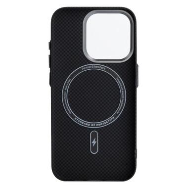 Чехол к мобильному телефону Armorstandart LikeCarbon2 MagCase Apple iPhone 16 Pro Kevlar Black (ARM88381) фото №2