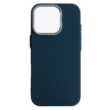 Чехол к мобильному телефону Armorstandart LikeCarbon2 MagCase Apple iPhone 16 Pro Kevlar Dark Blue (ARM88594) фото №1