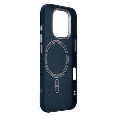 Чехол к мобильному телефону Armorstandart LikeCarbon2 MagCase Apple iPhone 16 Pro Kevlar Dark Blue (ARM88594) фото №4