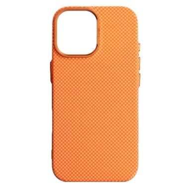 Чехол к мобильному телефону Armorstandart LikeCarbon2 MagCase Apple iPhone 16 Pro Kevlar Orange (ARM88596) фото №1