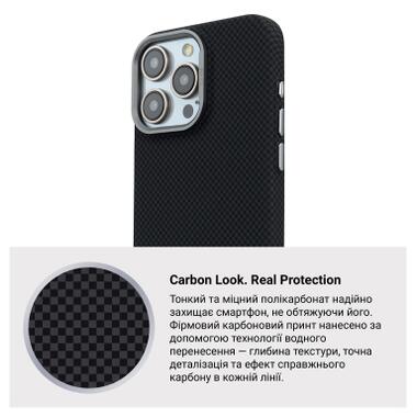 Чехол к мобильному телефону Armorstandart LikeCarbon2 MagCase Apple iPhone 16 Pro Max Kevlar Black (ARM88382) фото №8