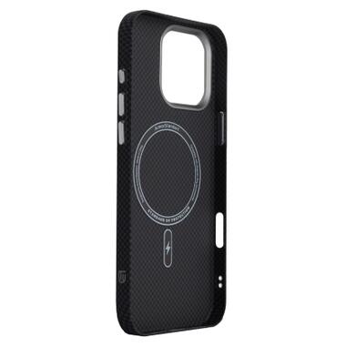 Чехол к мобильному телефону Armorstandart LikeCarbon2 MagCase Apple iPhone 16 Pro Max Kevlar Black (ARM88382) фото №4