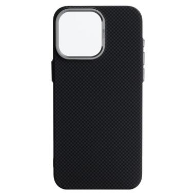 Чехол к мобильному телефону Armorstandart LikeCarbon2 MagCase Apple iPhone 16 Pro Max Kevlar Black (ARM88382) фото №1