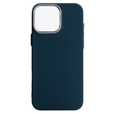 Чехол к мобильному телефону Armorstandart LikeCarbon2 MagCase Apple iPhone 16 Pro Max Kevlar Dark Blue (ARM88593) фото №1