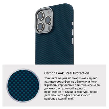 Чехол к мобильному телефону Armorstandart LikeCarbon2 MagCase Apple iPhone 16 Pro Max Kevlar Dark Blue (ARM88593) фото №7