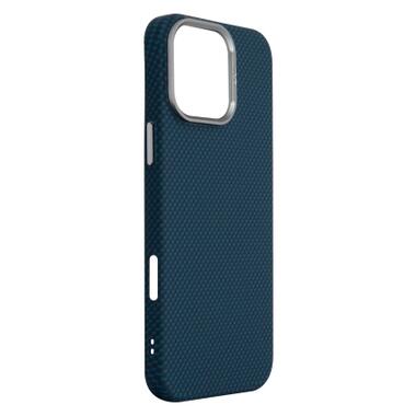Чехол к мобильному телефону Armorstandart LikeCarbon2 MagCase Apple iPhone 16 Pro Max Kevlar Dark Blue (ARM88593) фото №3