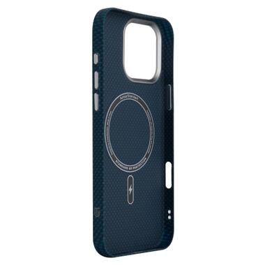 Чехол к мобильному телефону Armorstandart LikeCarbon2 MagCase Apple iPhone 16 Pro Max Kevlar Dark Blue (ARM88593) фото №4