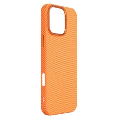 Чехол к мобильному телефону Armorstandart LikeCarbon2 MagCase Apple iPhone 16 Pro Max Kevlar Orange (ARM88595) фото №3