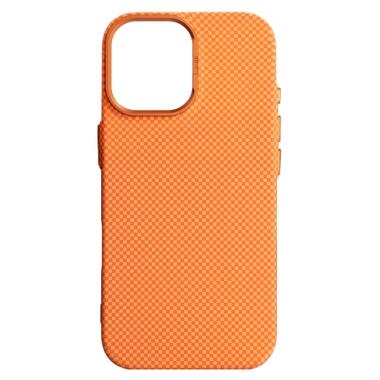 Чехол к мобильному телефону Armorstandart LikeCarbon2 MagCase Apple iPhone 16 Pro Max Kevlar Orange (ARM88595) фото №1