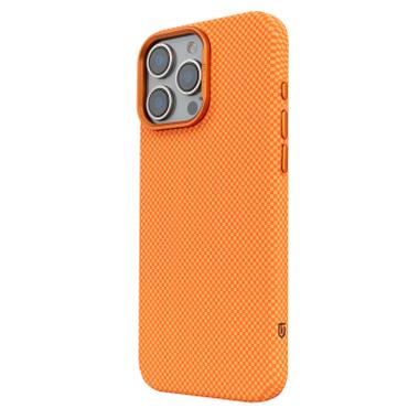 Чехол к мобильному телефону Armorstandart LikeCarbon2 MagCase Apple iPhone 16 Pro Max Kevlar Orange (ARM88595) фото №5