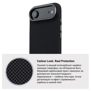 Чехол к мобильному телефону Armorstandart LikeCarbon2 MagCase Apple iPhone 17 Air Kevlar Black (ARM88380) фото №7