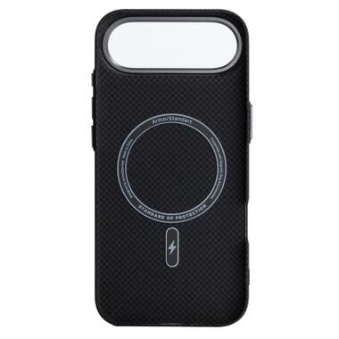 Чехол к мобильному телефону Armorstandart LikeCarbon2 MagCase Apple iPhone 17 Air Kevlar Black (ARM88380) фото №2
