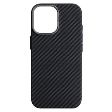 Чехол к мобильному телефону Armorstandart LikeCarbon2 MagCase Apple iPhone 17 Carbon Black (ARM86257) фото №1