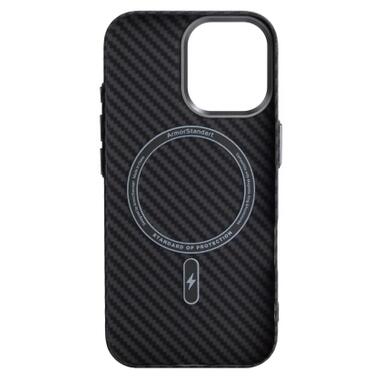 Чехол к мобильному телефону Armorstandart LikeCarbon2 MagCase Apple iPhone 17 Carbon Black (ARM86257) фото №2