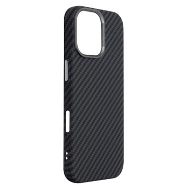 Чехол к мобильному телефону Armorstandart LikeCarbon2 MagCase Apple iPhone 17 Carbon Black (ARM86257) фото №3