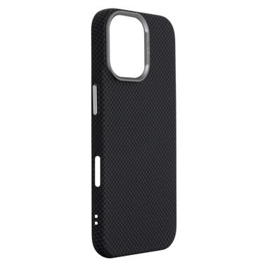 Чехол к мобильному телефону Armorstandart LikeCarbon2 MagCase Apple iPhone 17 Kevlar Black (ARM88379) фото №3
