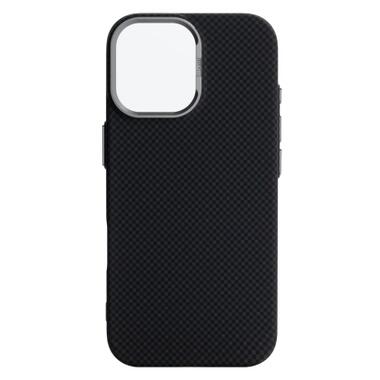 Чехол к мобильному телефону Armorstandart LikeCarbon2 MagCase Apple iPhone 17 Kevlar Black (ARM88379) фото №1