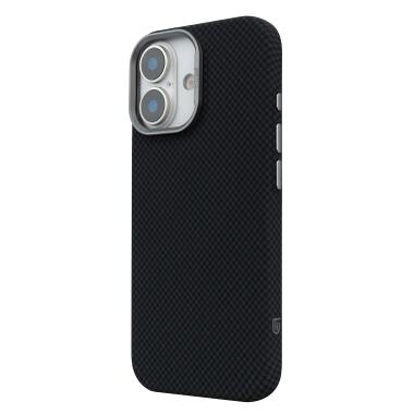 Чехол к мобильному телефону Armorstandart LikeCarbon2 MagCase Apple iPhone 17 Kevlar Black (ARM88379) фото №5