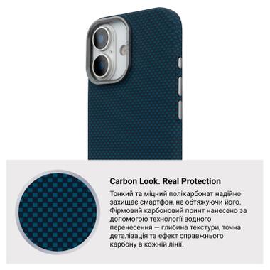 Чехол к мобильному телефону Armorstandart LikeCarbon2 MagCase Apple iPhone 17 Kevlar Dark Blue (ARM88613) фото №7