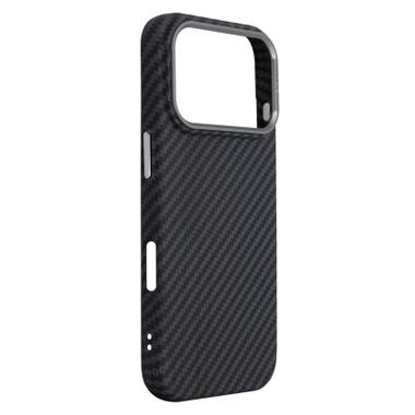 Чехол к мобильному телефону Armorstandart LikeCarbon2 MagCase Apple iPhone 17 Pro Carbon Black (ARM86258) фото №3