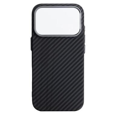 Чехол к мобильному телефону Armorstandart LikeCarbon2 MagCase Apple iPhone 17 Pro Carbon Black (ARM86258) фото №1