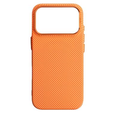 Чехол к мобильному телефону Armorstandart LikeCarbon2 MagCase Apple iPhone 17 Pro Kevlar Orange (ARM88556) фото №1
