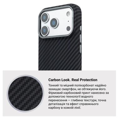 Чехол к мобильному телефону Armorstandart LikeCarbon2 MagCase Apple iPhone 17 Pro Max Carbon Black (ARM86259) фото №7